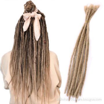 Wholesale Brown 10Strands/Pack Hip-Hop Style Women Men's Dread Reggae Hair Handmade locks Hair Synthetic Dreadlocks Extensions